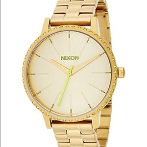 Nixon Women Kensington Gold Stainless Steel Watch with all links